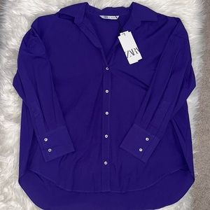 NWT ZARA Poplin shirt